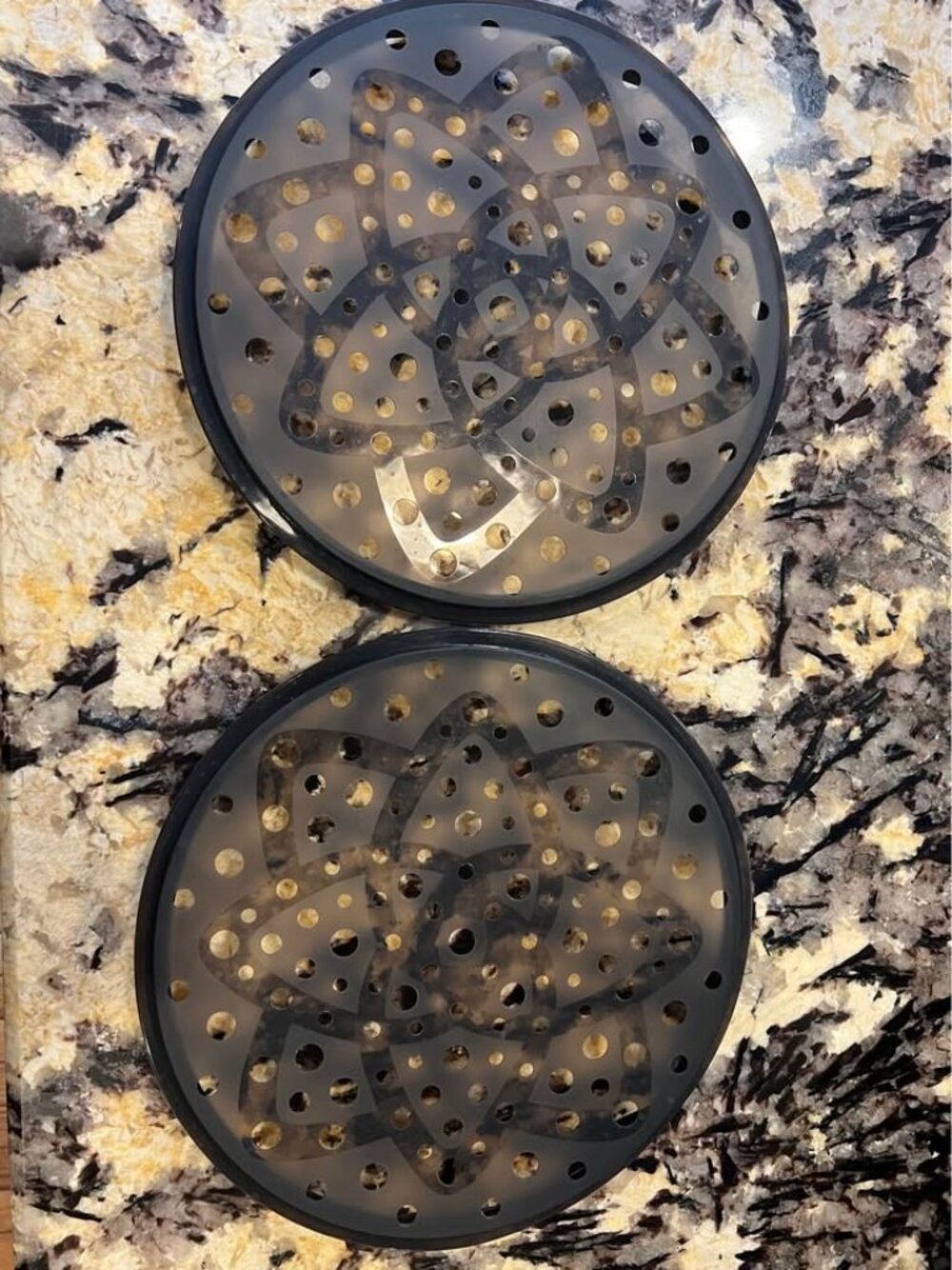 Pampered Chef silicone microwave chip maker set of two